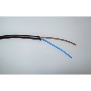 Kabel 2 x 0,75 mm&sup2; polig schwarz Fahrzeugkabel Fahrzeugleitung Kabel 1 Meter