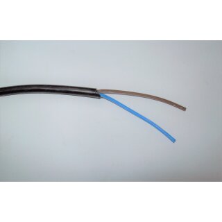 Kabel 2 x 0,75 mm² rund  polig schwarz Fahrzeugkabel Fahrzeugleitung Kabel 1 Meter