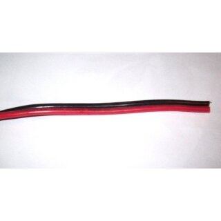 Kabel 2 x 10,0 mm² polig rot schwarz Fahrzeugkabel Fahrzeugleitung Kabel 1 Meter