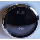 Voltmeter schwarz mit poliertem Rand 12V 24V  Spannungs/...