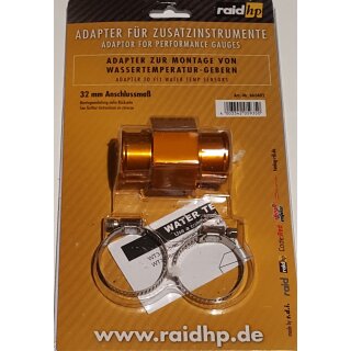 Wasser Temperatur Adapter Kühlerschlauch 32mm für Geber 1/8" 27-npt