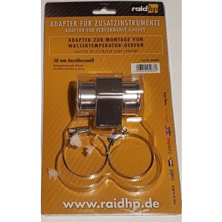 Wasser Temperatur Adapter Kühlerschlauch 38mm Temperaturanzeige Geber 1/8" 27-npt