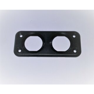 Montageplatte Einbaurahmen 2 fach für Voltmeter Ampermeter Batteriewächter USB Buchse