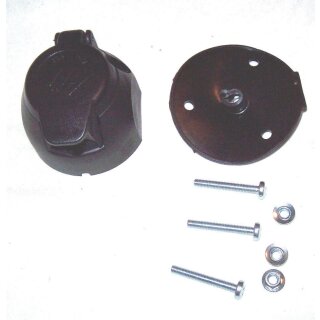 Profi Set 7-polig Steckdose Plastik mit Unterlage und Schrauben VGL.NR. 8JB001943-001