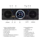 Aoveise AV252B 12V Bluetooth 2.1 Freisprecheinrichtung int. Lautsprecher USB AUX MP3 Audio Player  für Radlader Bagger Traktor Trabant B1000 W50 IFA