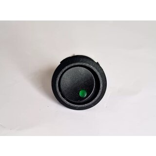 Mini Wippenschalter Schalter  mit grüner LED KFZ 12V/20A KFZ PKW Traktor