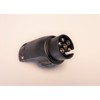 KFZ Kurz Mini Adapter von 7 -polig (Fahrzeug) auf 13 -polig (Anhänger) PKW