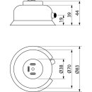 Gehäusedichtung für Glühlampe Scheinwerfer...