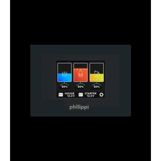 Digitaler Tank Monitor zur Anzeige von bis 3 Tankfüllständen und zwei Batterien für Boot Wohnmobil