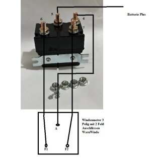 12V 500A Winden Magnetschalter Relais Schalter für Warn Windenmotor 3 polig