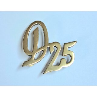 Deutz D25 Messing Schriftzug für Deutz D25 F2L612 F2L712  Schlepper