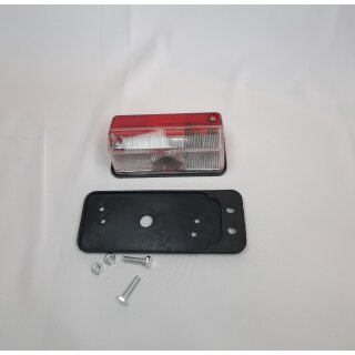 Begrennzungs Umrissleuchte rot/weiß 92x42mm inkl. 12V  mit Pendel