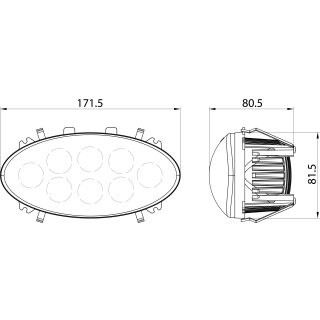 LED Arbeitsscheinwerfer John Deere 6000 7000 8000 9000 Case 