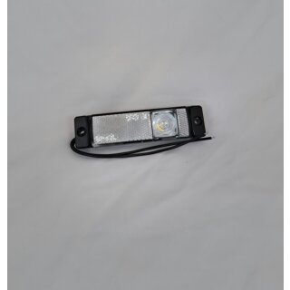 LED Positionsleuchte rechteckig 130x32x20.5 weiß vorne 12-24V Anhänger Trailer