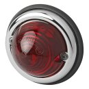 Positionsleuchte rot 70mm 12/24V mit Chromblende...