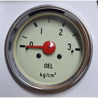 Öldruckmanometer 60mm bis 3 Bar für Hanomag Schlepper Oldtimer