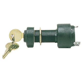 Wasserdichtes Zündschloss schwarz 3 Stellungen 3 Pin. Marine Schiff Boot