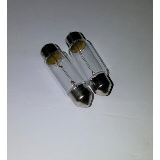 2 Stück Glühlampe 24 V  5 W 8,5x36mm Soffitte Glühbirne Oldtimer Lampe Rücklicht