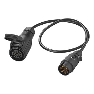 Adapterkabel 80cm von 7- auf 13-polig Anhänger PKW Traktor Wohnwagen