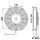 Kühler Lüftermotor 24V Spal Ø225mm Drückend VA07-BP7/C-31S 24V