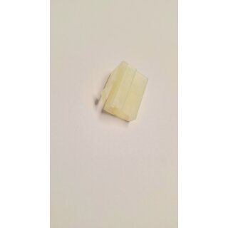 Stecker Gehäuse weiß 2 Polig, T -  Ausführung mit Rastnase für Japanische Steckverbindung Lichtmaschine