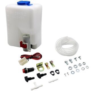 Scheibenwaschanlage Set IFA ZT 323 Radlader Bagger Traktor 1,5 Ltr. 24 Volt
