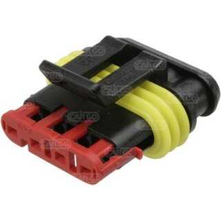 Mehrfachsteckverbinder Super Seal Buchse Polanzahl 4  Kabeldurchmesser 1.5mm² 282088-1