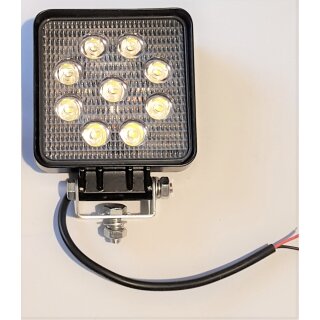 LED Arbeitsscheinwerfer 108 x108mm 12V-32V 27W 1430 Lumen Traktor Schlepper Baumaschine