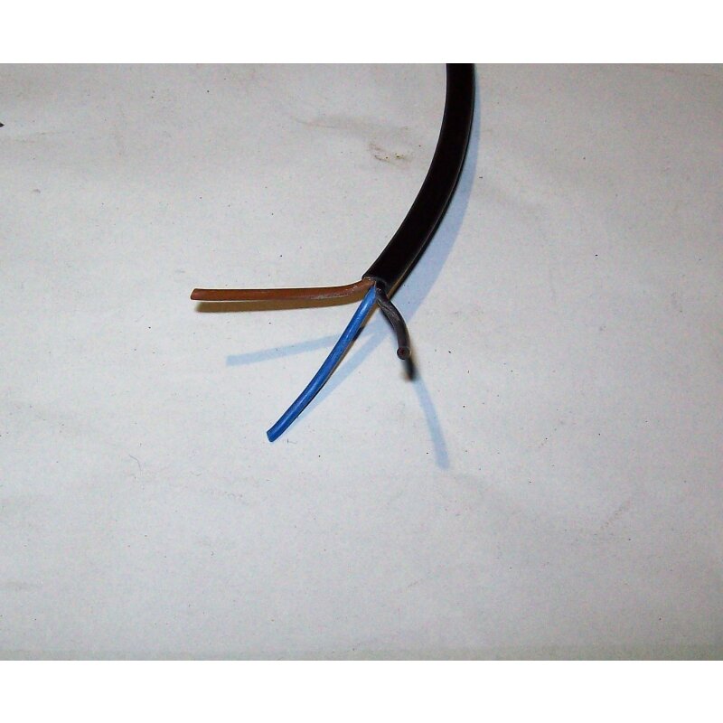 MelTruck Flachkabel YLY-sp 2x1,5mm² – 20 Meter, Rechteckig, Schwarz, Für Anhänger, KFZ-Beleuchtung & DIY-Projekte