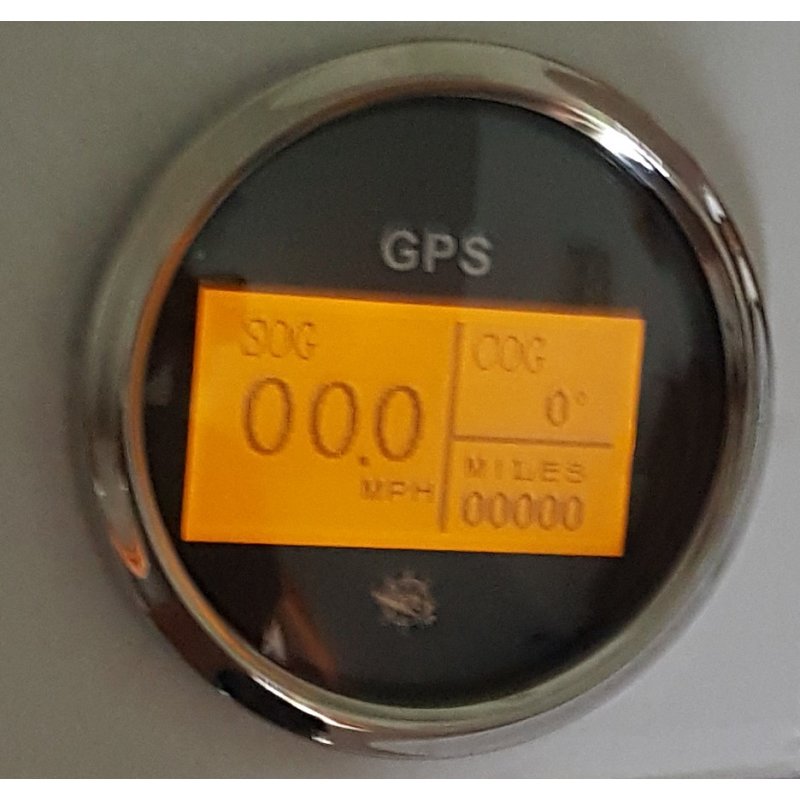 Weiß GPS Tachometer Tacho Geschwindigkeitsmesser Sumlog Digital Für Boot Auto 
