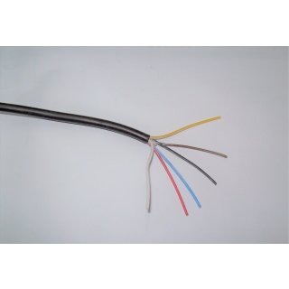 1 Meter KFZ - Kabel 6 x 0.75 mm&sup2;  6 polig Anh&auml;nger R&uuml;cklicht